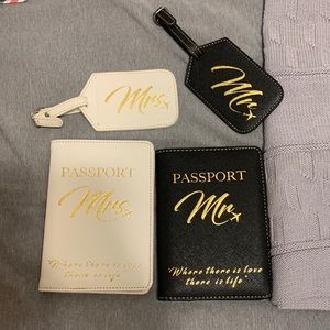 Mr & Mrs passport holder & luggage tag